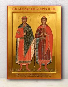 Икона «Борис и Глеб, благоверные князья» Белово