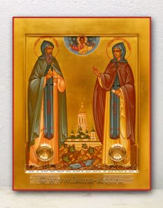 Икона «Евфросиния Полоцкая и Агапит Печерский» Белово