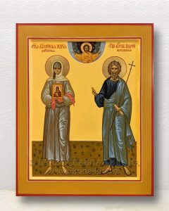 Икона «Мария Дивеевская и Андрей Первозванный» Белово